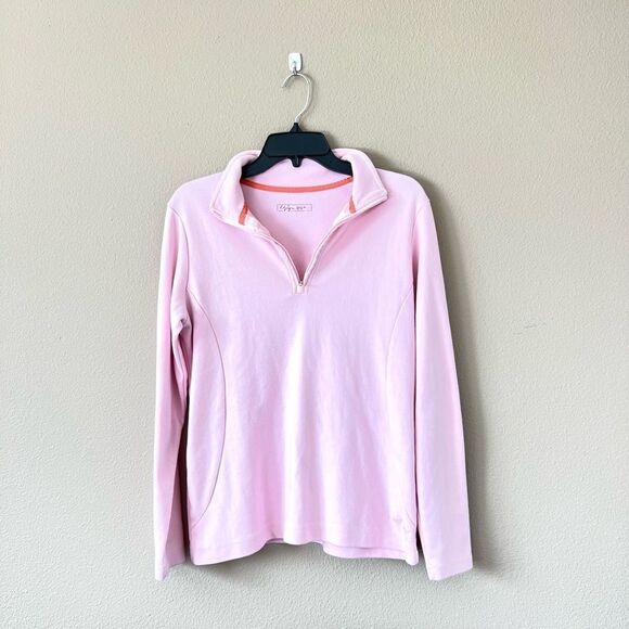 Lady Hagen Pink Golf Half Zip Sweatshirt - Picture 1 of 6